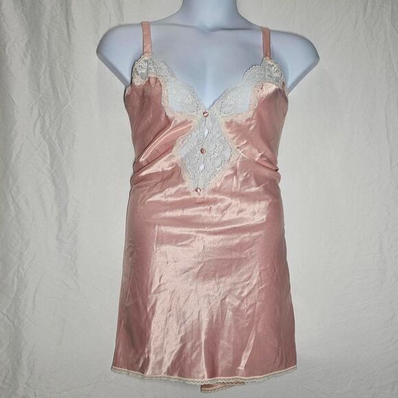 Dresses & Skirts - vintage 90s baby pink satin fairy whimsigoth mini dress